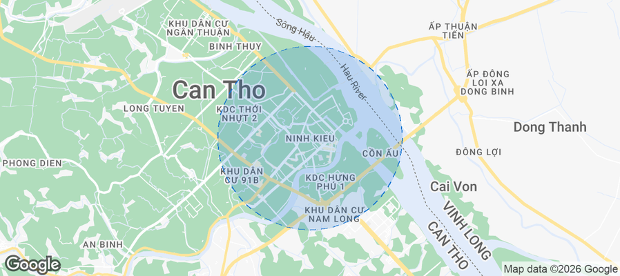 Quận Ninh Kiều Airbnb map